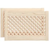  Vrata za ormarić rešetkasti dizajn 2 kom 59,5x39,5 cm borovina | shoptok.hr