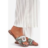 Boto Flat Ladies Sandals With Decorative Buckle Multicolor Clariola | Shoptok.si