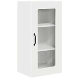 vidaXL Stenska kuhinjska omarica Visok sijaj bela 40 x 31 x 80 cm | Shoptok.si