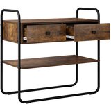  Konzolna stolica Dimljeni hrast 80 x 40 x 75 cm | shoptok.hr