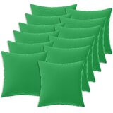  Presvlaka za jastuk 12 pcs HEERLEN Zelena 50 x 50 cm Poliester | shoptok.hr