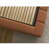 Bobochic Paris Oranžna oblazinjena zakonska postelja s prostorom za shranjevanje z letvenim dnom 160x200 cm Denali – | Shoptok.si