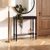 Premier Housewares Crni pomoćni stol od masivnog bora 30x80 cm Heritage – | shoptok.hr