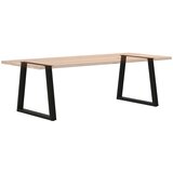  Noge za blagovaonski stol V-oblika 2 kom Crne 70 x (72-73,3) cm Čelik | shoptok.hr