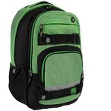Spirit campus crni i zeleni zaobljeni školski ruksak, ruksak 46x33x22cm | shoptok.hr