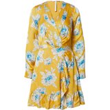 Guess Obleka 'LUANA' svetlo modra / zlato-rumena / bela | Shoptok.si