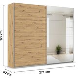 Modern Living Omara Z Drsnimi Vrati Feldkirch, Barva Hrasta Slike