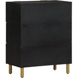  Komoda crna 60 x 33 x 75 cm konstruirano drvo | shoptok.hr
