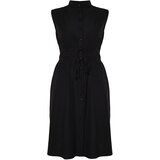 Trendyol Curve Black A-Line Woven Dress Cene