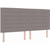  Krevet s opruga kutije Sivo-smeđa 200 x 200 cm tkanina Slike