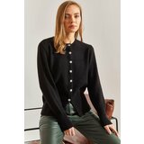 Bianco Lucci Women's Buttoned Knitwear Cardigan Cene