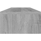 vidaXL Stojalo za zaslon sivo sonoma 100x24x13 cm konstruiran les | Shoptok.si