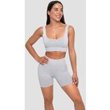 GymBeam Lift Seamless Sports Bra Grey