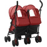  Dječja kolica za blizance crvena čelična | shoptok.hr
