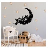 WALLXPERT dekorativni metalni zidni pribor 3D space boozer crna boja Cene