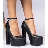 Gemre Black high block heel pumps Felida | Shoptok.si
