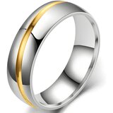 IZMAEL Muški Prsten LO-17385 - Srebrna / Zlatna / 67mm | shoptok.hr