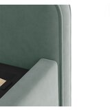 Micadoni Svijetlo plavi tapecirani bračni krevet s podnicom 140x200 cm Eda – | shoptok.hr