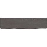  Stenska polica temno siva 40x10x2 cm obdelana trdna hrastovina, (20810755) | Shoptok.si