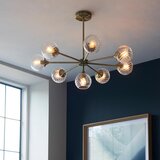  Endon 103172 - Luster na štapu ALLEGRA 8xE14/7W/230V mesing/prozirno | Eponuda.com