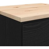  Garažni ormar za odlaganje crni 60x51x85 cm masivne borovine | shoptok.hr