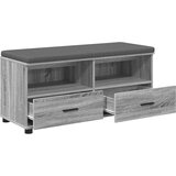  Klupa za hodnik s jastukom Sivi Sonoma 100 x 38 x 46 cm | shoptok.hr
