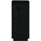 Ormarić za cipele crni 35 x 35 x 80 cm od masivne borovine | shoptok.hr
