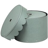 Bigso Box of Sweden Mentolno zelene kartonaste škatle s pokrovom za shranjevanje v kompletu 2 ks ø 26x17,5 cm Wilma – | Shoptok.si