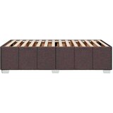 vidaXL Posteljni okvir temno rjav 100x200 cm blago, (21305055) | Shoptok.si