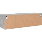 TV ormarić s LED svjetlima siva boja betona 100x30x30 cm | shoptok.hr