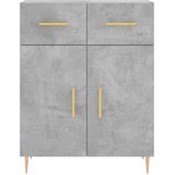  Visoka komoda siva betona 69,5x34x180 cm od konstruiranog drva | shoptok.hr