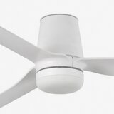 Faro 33828WT-1TW - LED prigušiva ventilator PUNT TUB M LED/18W/230V beo prečnik 132 cm WT +daljinski upravljač | Eponuda.com