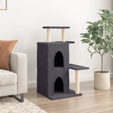  Penjalica za mačke sa stupovima za grebanje tamnosiva 97 cm | shoptok.hr