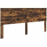  Krevetna konstrukcija s uzglavljem Dimljeni hrast 200 x 200 cm | shoptok.hr