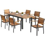 Gardenson Vrtna Garnitura Santorin, 7-Delno, Aluminij, Masivno Cene