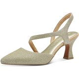 Marco Tozzi Čevlji s peto srebrna | Shoptok.si