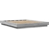  Okvir za krevet s LED svjetlima boja hrasta 150 x 200 cm drveni | shoptok.hr
