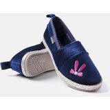 Gemre Navy blue velvet ballet flats Patria | shoptok.hr