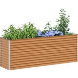  Povišena gredica - Vrtna gredica 195 x 50 x 68 cm Cinkani čelik | shoptok.hr