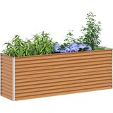  Vrtna visoka greda 195 x 50 x 68 cm Cinkana jeklena, (5000287813) | Shoptok.si