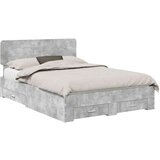  Konstrukcija postelje z vzglavjem Betonsko siva 140 x 200 cm, (5000103096) | Shoptok.si