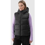4f Women's Down Vest With Hood Black WAW24TVJ | Shoptok.si