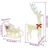 vidaXL Jelenova sani Toplo bela 120 cm 55 cm PET | Shoptok.si