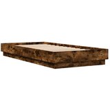  Okvir za krevet s LED svjetlima dimljena boja hrasta 90x200 cm | shoptok.hr