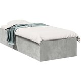 vidaXL Okvir kreveta boja betona 90 x 190 cm od konstruiranog drva | shoptok.hr