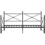  Krevet na rasklapanje bez madraca crni 107x203 cm čelik | shoptok.hr