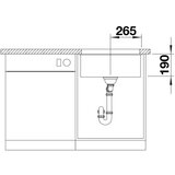 Blanco podgradna sudopera rotan 500-U 500x400/190mm antracit | Eponuda.com