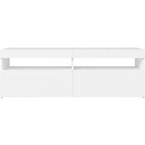 TV omarica z LED lučkami bela 120x35x40 cm, (20622152) | Shoptok.si