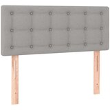  Box spring postelja z vzmetnico svetlo siva 80x200 cm blago, (20724355) | Shoptok.si