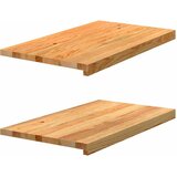  Prozorske klupice 2 kom svijetlosmeđe 70x40x2 cm masivne hrast | shoptok.hr